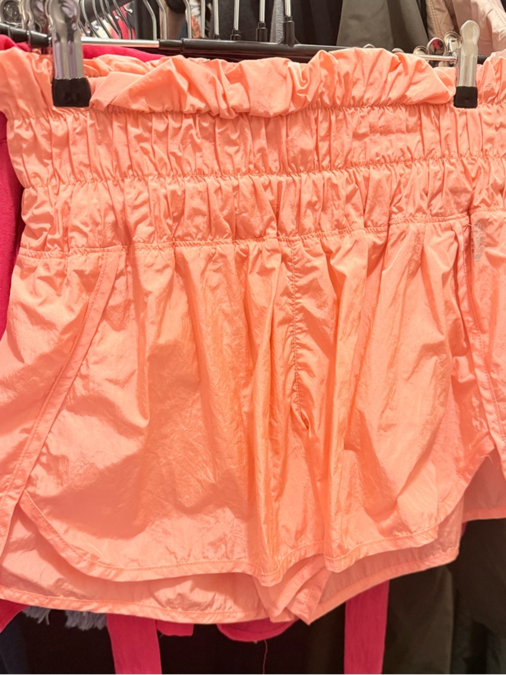 FP Movement The Way Home Coral Peach Athletic Shorts